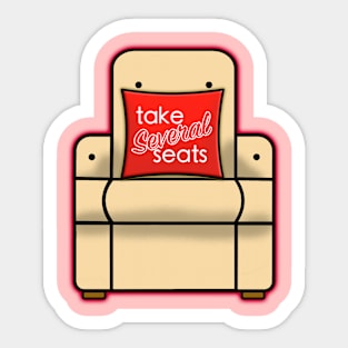 Take Several Seats Sticker